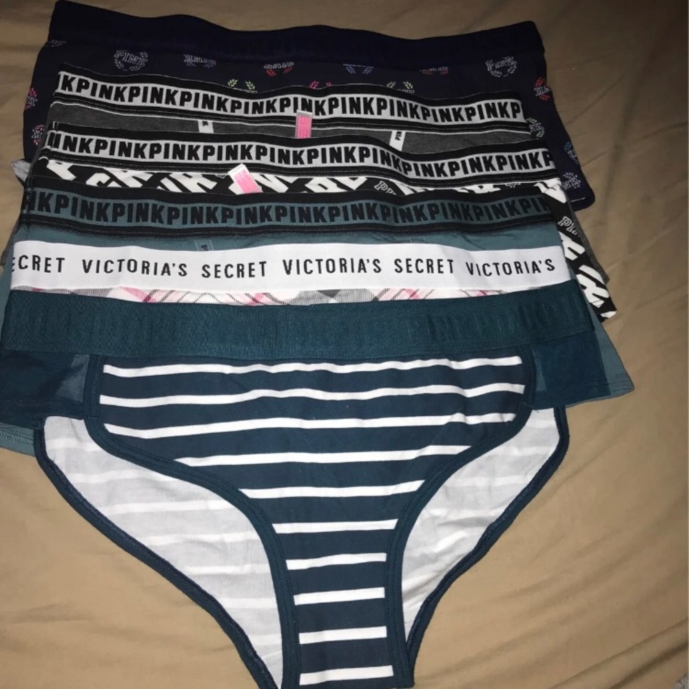 Pink  victoria secret panties 6pcs